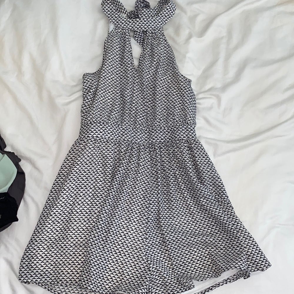 Black and white romper